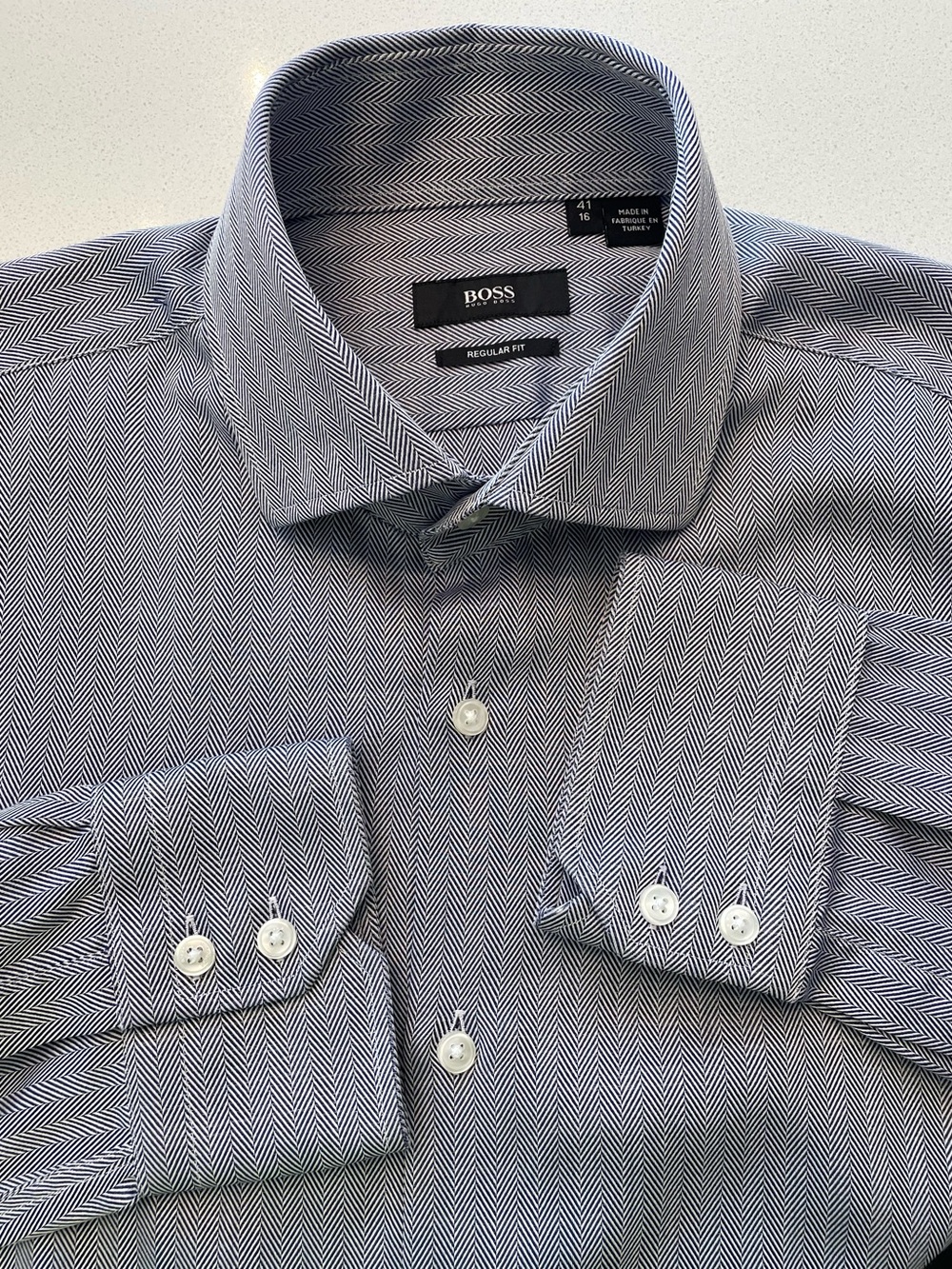 Hugo Boss - all cotton dress shirt Size 41 (16”neck)